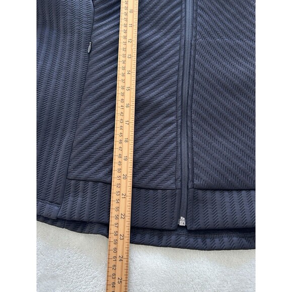 T By Talbots Jacket Medium Zip Fitted Textured Jacquard Active Athleisure - Picture 8 of 14